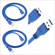 2X USB 3.0 Data Sync 1M Lead Cable for Seagate Backup Plus | External Hard Drive picture