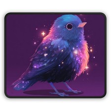 Galaxy Bluebird Gaming Mouse Pad | Sparkling Cosmic Bird picture