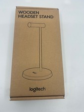 Logitech Wooden Headset Stand NEW IN BOX picture