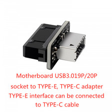 USB 3.0 Internal Header to USB Type C Front Type E Adapter 19P/20P Converter picture