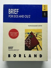 BRIEF FOR DOS AND OS/2 BORLAND VERSION 3.1 THE PROGRAMMER'S EDITOR SOFTWARE picture