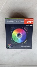 Jazzcooling HA-120 120mm ARGB PWM Fans 3-Pack White New Infinity Mirror 58CFM picture