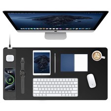 TopMade XXL Gaming Mouse Pad, 15W Fast Wireless Charging, 31.5
