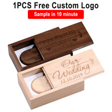 Wooden Gift USB 3.0 Flash Drive Free Logo Pen Drive 64G Memory Stick High Speed picture