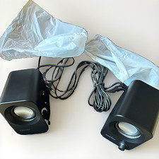 FUNLOGY 2.0 Channel Wired USB Computer Speakers w/3.5mm Jack, Black picture