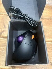 ProtoArc EM04 Wired Ergonomic Trackball Mouse USB USB-C Purple Open Box picture