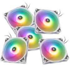 Bitspower International Notos RGB PWM Fan 120mm White BPTA-FX1812NTWH-5 picture