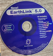 Vintage 2001 Earthlink 5.0 Internet Access Software CD FREE US SHIP picture