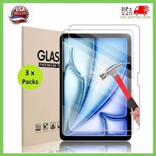 3 x Packs Tempered Glass Screen Protector For iPad / Pro Air 6 11