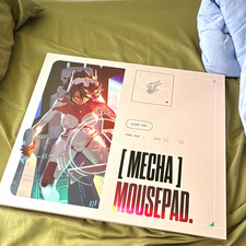 Yuki Aim MECHA Glass Mouse Pad, Anime Gaming, Multicolor 19.69x16.54