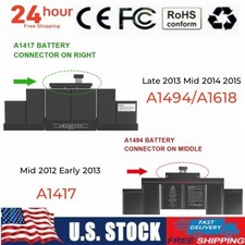 ✅A1417/A1618 Battery For Apple Macbook Pro 15’’ A1398 Early 2012 Late 2014 2015 picture