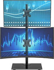 Vertical Dual Monitor Stand, Stack Monitor Mount for 2 Screens up to 27 Inch,Fre picture
