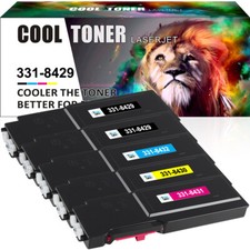 C3760 Black & Color Toner Cartridge Set for Dell C3760dn C3760n C3760dnf C3765dn picture