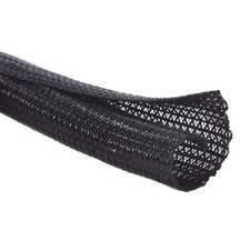 Bates 1/2 inch 10ft Long Cable Management Sleeve - Split Wire Black picture