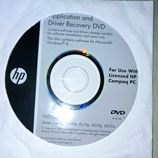 HP Application and Driver Recovery DVD for Windows 8, English DVD, MPN 700716-B picture