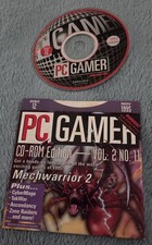 PC Gamer Magazine CD-Rom Disc 12 Nov 1995 Pc Game Demos Mechwarrior 2 TekWar picture