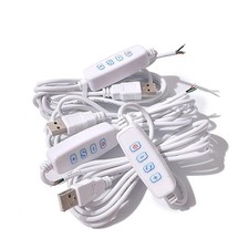 1 Pcs White DC5V USB LED Dimmer Extension Cable with On/Off Switch Adapter... picture