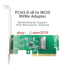 PCIE5.0 PCI-Express 8X PCIe 5.0 x8 to MCIO 8i NVMe Adapter picture