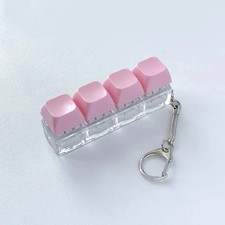 3/4 keys Mechanical Keyboard Keychain Fidget Stress Relief for Adults picture