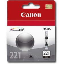 Genuine Canon CLI-221BK 221 OEM Black Ink Cartridge (2946B001) picture