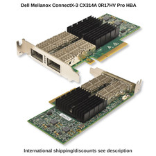 Dell Mellanox ConnectX-3 Pro CX314A 40GbE Dual QSFP+ PCIe x8 R17HV Low Profile picture