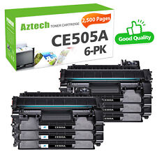 6 PACK Black CE505A Toner Cartridge for HP 05A LaserJet P2035 P2035N Pritner picture