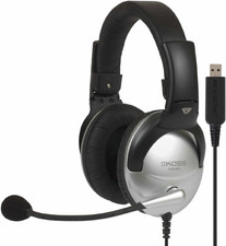 SB45 USB Multimedia Stereo Headphones - Red Color, Great Sound Quality picture