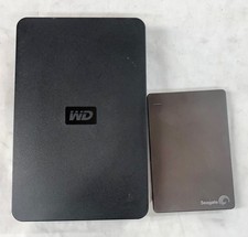 2 HDDs Seagate 1TB Backup Plus Portable & WD Elements 1.5TB Desktop External HDD picture