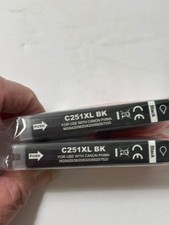 Printer Ink C251XL  Black For Canon Pixma Lot Of 2 picture