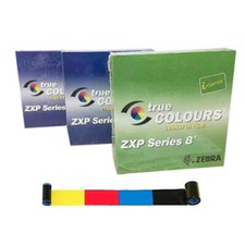2X 800012-445 YMCK Color Ribbon & 1X  HQ Ribbon For Zebra ZXP Series 8 Printer  picture