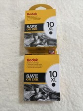 Lot Of 2 Genuine Kodak 10 XL Black Printer Ink Cartridge CAT 8237216 NEW SEALED picture