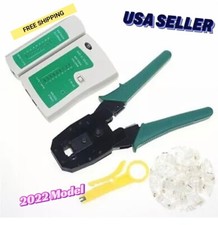 New 4in1 RJ45 RJ11 CAT5 NETWORK TOOL KIT CABLE TESTER CRIMPER LAN WIRE STRIPPER  picture