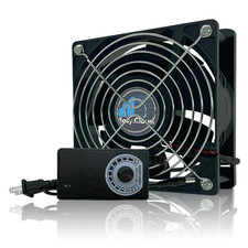 Computer Fan with AC Plug, 120Mm Variable Speed Axial Muffin PC Fan with Control picture