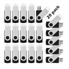 Kootion 20 Pack 16Gb Usb 3.0 Flash Drive Bulk Swivel Usb Stick Thumb Drive picture
