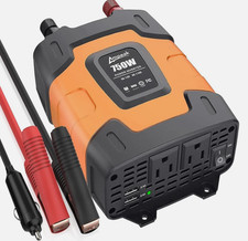 Ampeak 750W Power Inverter 4.8A Dual Usb Ports 2 Ac Outlets Car Inverter Dc 12V picture