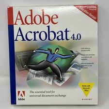 Adobe Acrobat 4.0 for Windows CD-ROM 22001202 Big Box Retail Version picture