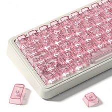 Clear Keycaps Set Translucent Keyboard Jelly Key Caps Mechanical PC Gaming picture