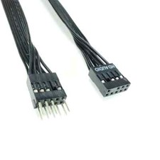 9Pin AC97 HD Audio Motherboard Extension Cable MF 24AWG for Chassis Front Panel picture