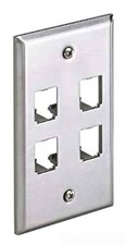 Panduit Mini-Com 4 Sockets Single Gang Faceplate (cfp4sy) picture