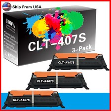 (3PK,Black) CLT-K407S CLT407S Toner Cartridge CLP325 for CLP-325 CLP-320 picture