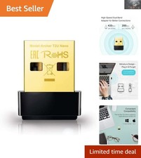 Portable AC600 Nano Size USB WiFi Adapter - High-Speed 2.4G/5G Connection picture