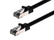 Monoprice Cat8 26AWG S/FTP Ethernet Network Cable - 50ft - Black, 2GHz, 40Gbps picture