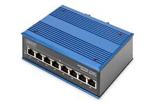 DIGITUS Netzwerk-Switch - 8-Port Gigabit Ethernet - DIN-Rail Montage - Klemmleis picture