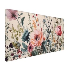 Waterproof XXL Large Mouse Pad Desk 35.4x15.7 Inch PC Weeds Flowers Keyboard picture