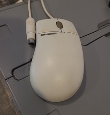 Rare Microsoft IntelliMouse Serial PS2  Mouse Retro Ball Mouse Clean  picture