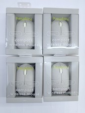 Heyday Compact Wireless Mouse Bluetooth 5.1 White 4-Pack picture