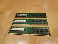 Lot of 3 - 1GB & 2x 512MB 1Rx8 DDR2 PC2-5300U Desktop Memory RAM 2GB total picture