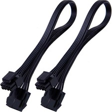 CPU 8 Pin Power Extension Cable ATX CPU 8 Pin Female to 8(4+4) Pin Male EPS E... picture