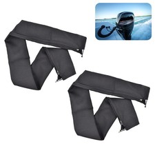 2 PCS 48 Inch Black Zippered Trolling Motor Cable Sleeve Cover Protector picture