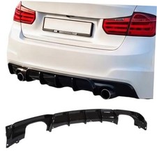 Rear Diffuser for BMW 3 Series F30 F31 328i 330i, Gloss Black, MT MP M-Sport picture